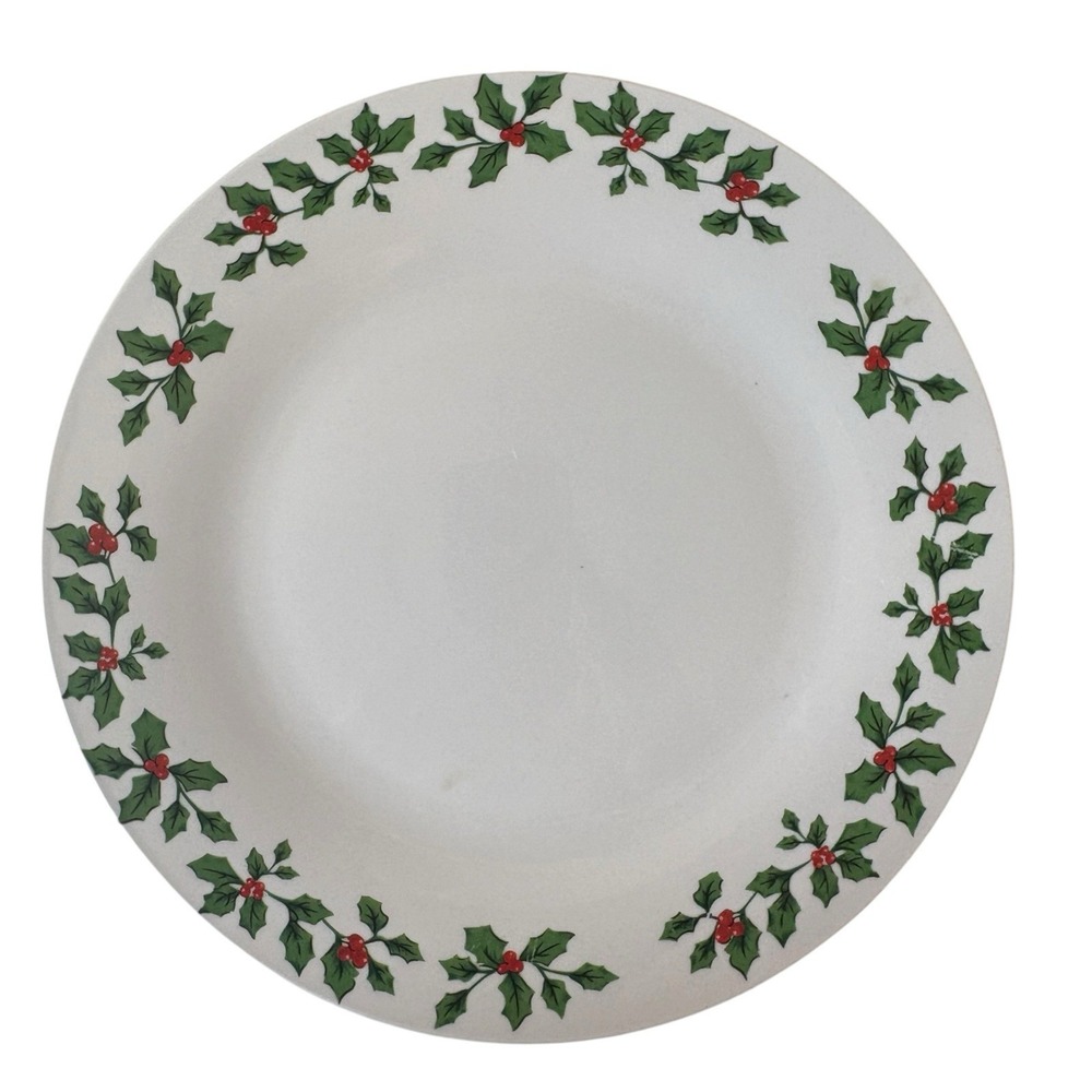 Set Of 4 Royal Norfolk Holly Christmas Plate 10.5 Inches
